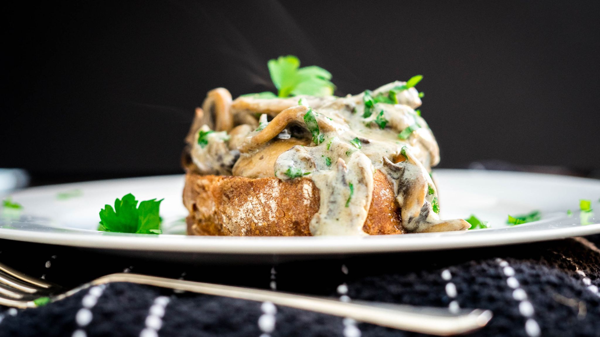 Creamy Mushrooms on Toast Recipe Fresco