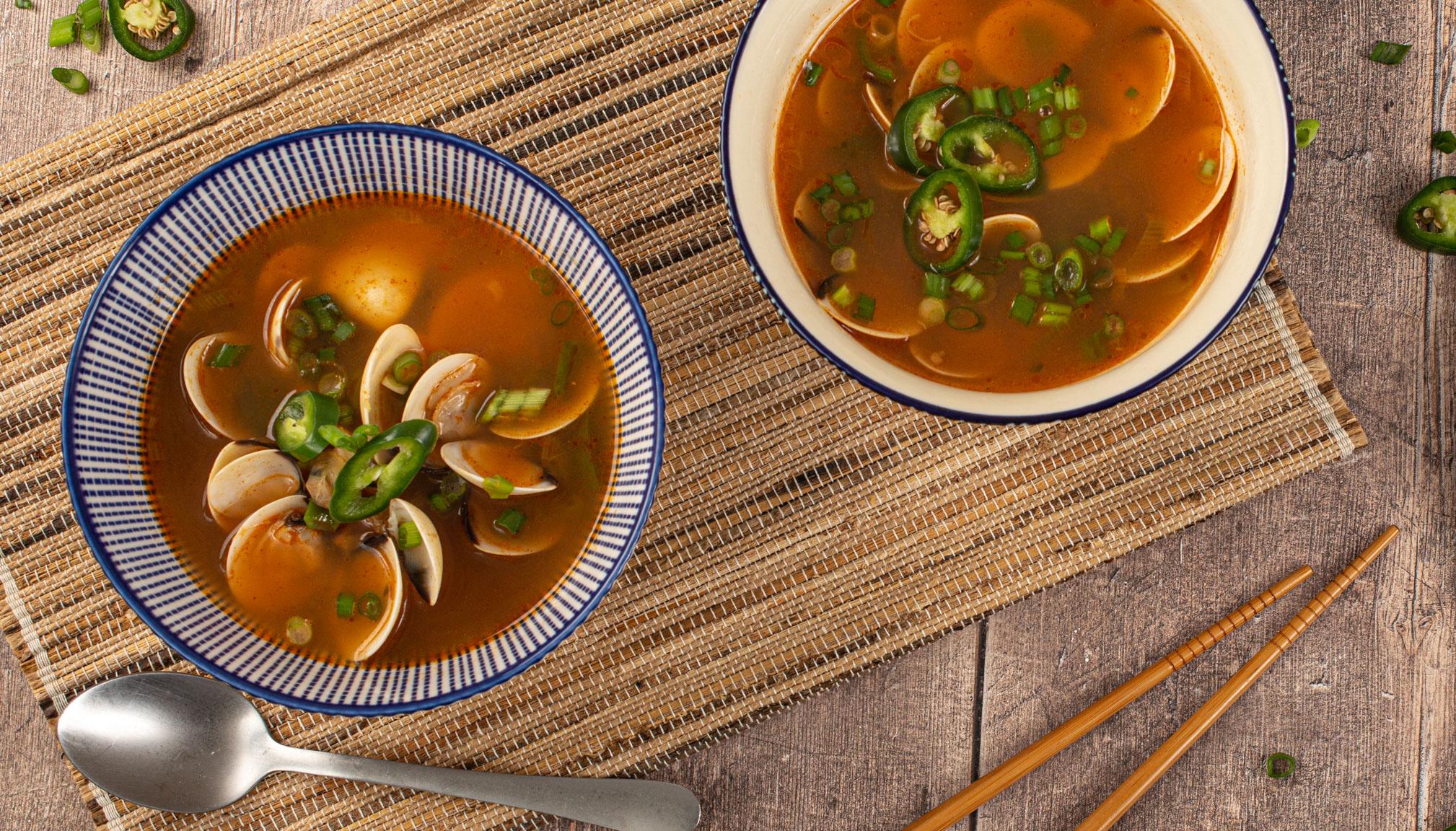 Korean clam broth - Jogaetang recipe