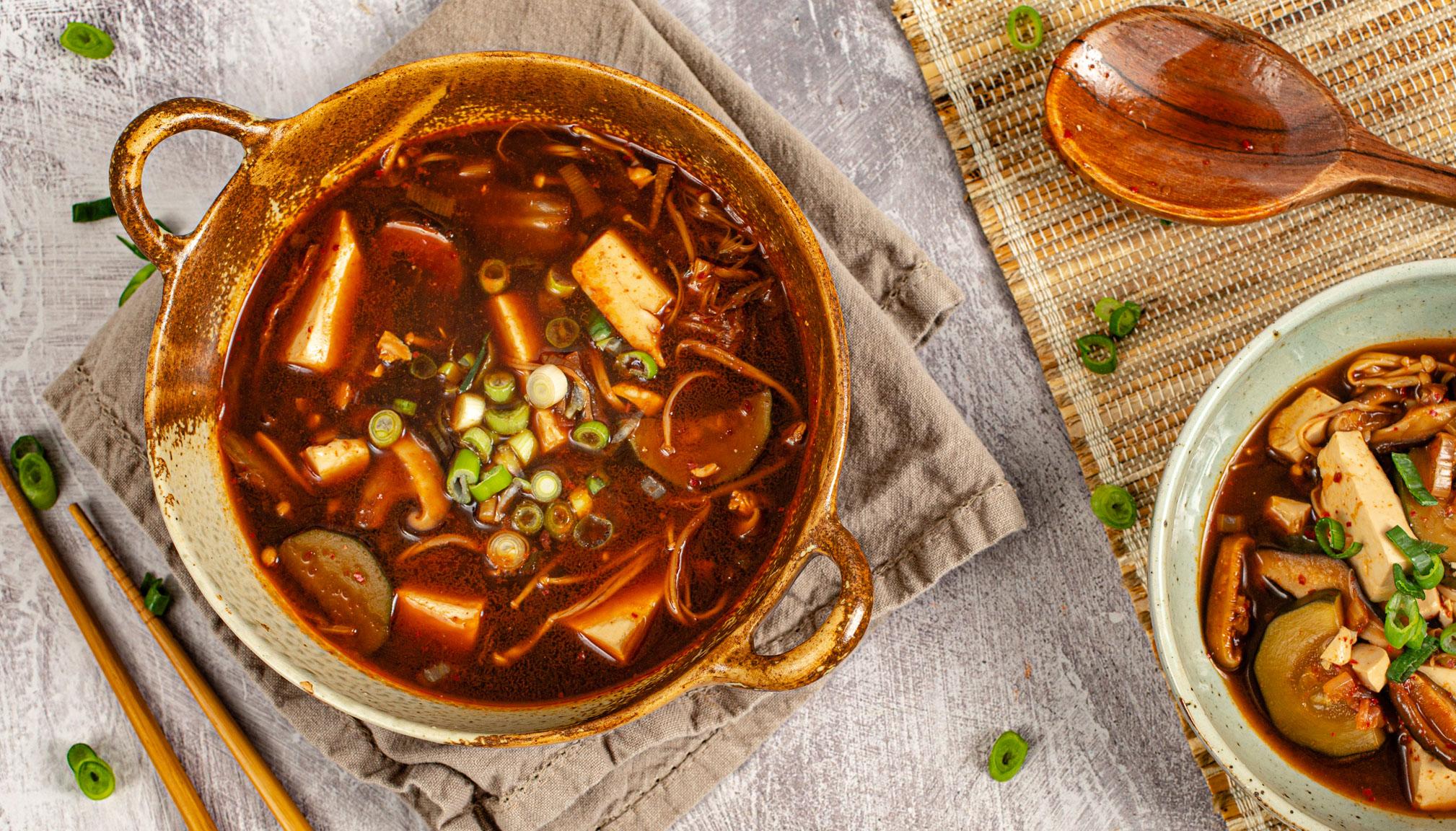 Soupe Coréene au Tofu Mou (tofu soyeux) - Soondubu Jjigae 