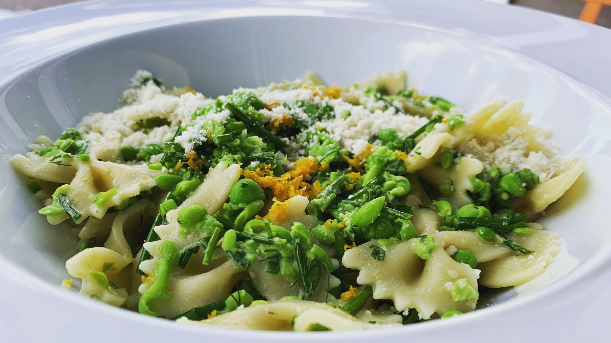 Spring Pea Farfalle Pasta Recipe Fresco